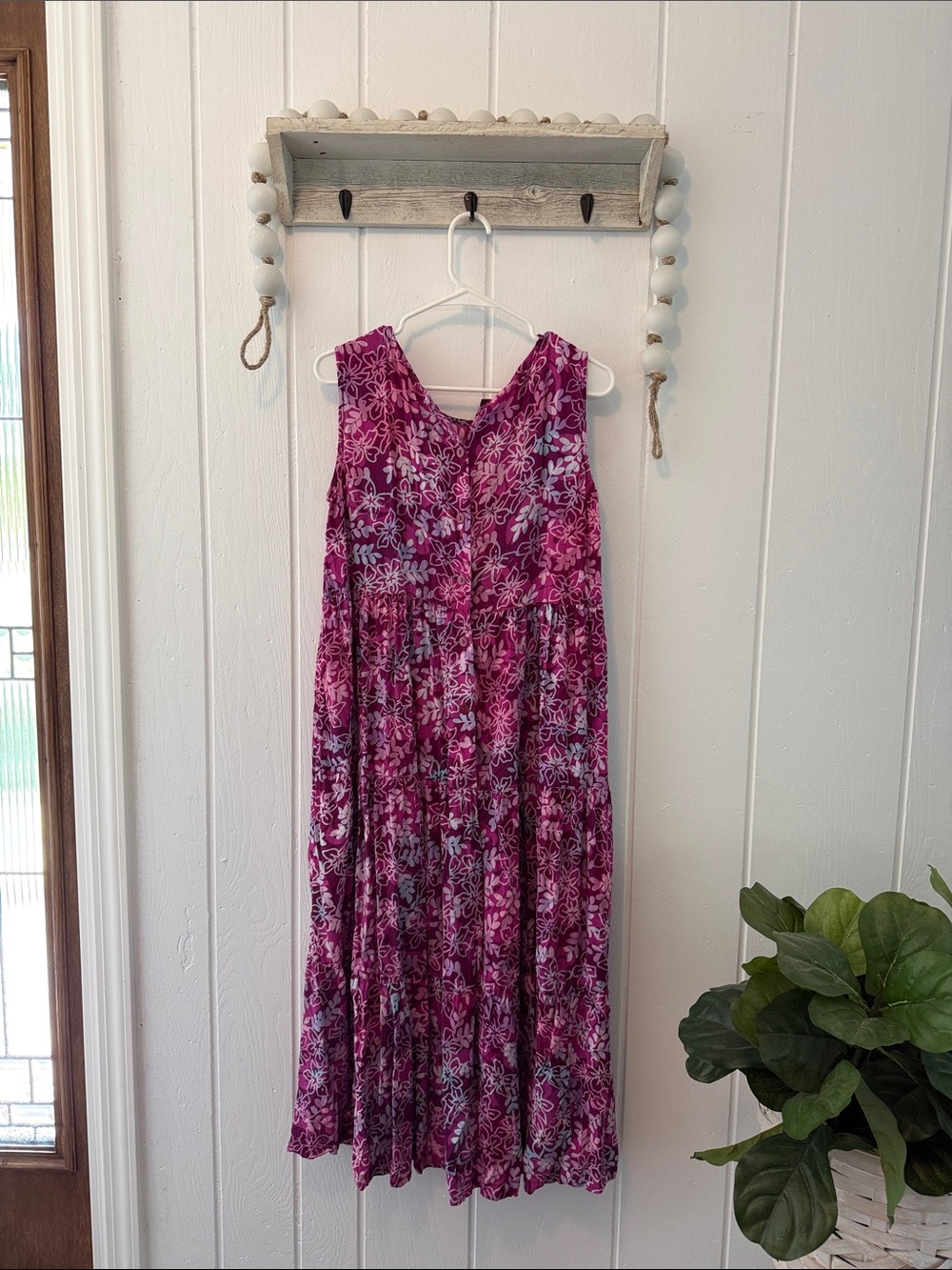 blueginger Floral Sleeveless Midi Dress
